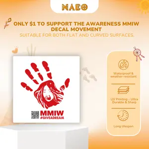 Only $1 MMIW Decal to Support the Awareness Movement Waterproof Stickers Concentrate Rock Glue