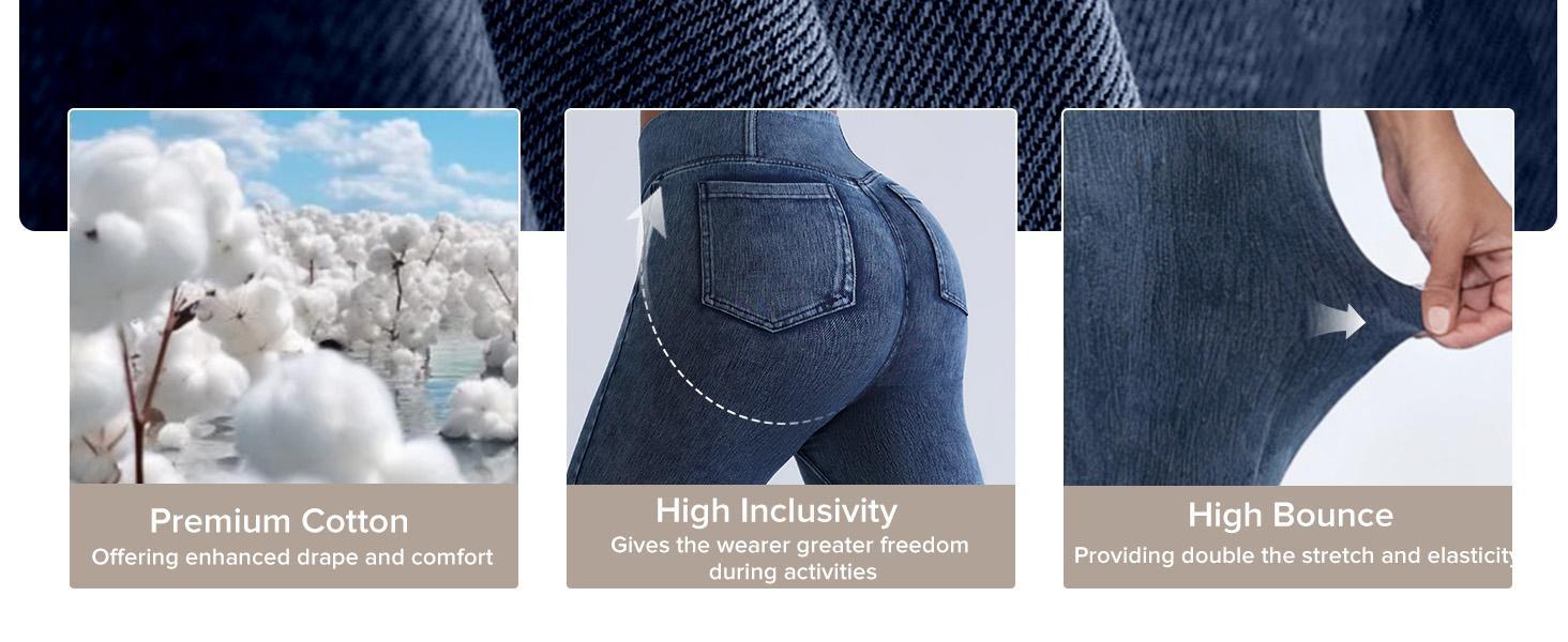 BRXL High Waisted Bootcut Flare Denim Jeans for Women - Crossover Waist & Illusion Pocket Design with Functional Back Pockets & Comfort Stretch Fabric#TikTokMadeMeBuyIt#Streetwear #outdoorfun-1