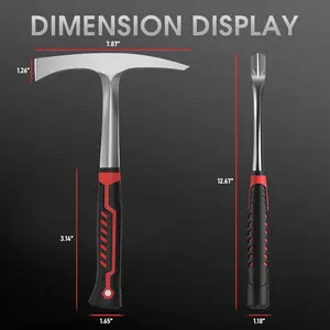 Welding Hammer 28oz, Heavy Duty Chipping Tool for Slag & Rust Removal, Heat Treated Carbon Steel with Soft Rubberized Grip, Professional Metalworking HammerXXUrbanPorch4C28ChicLadyHub