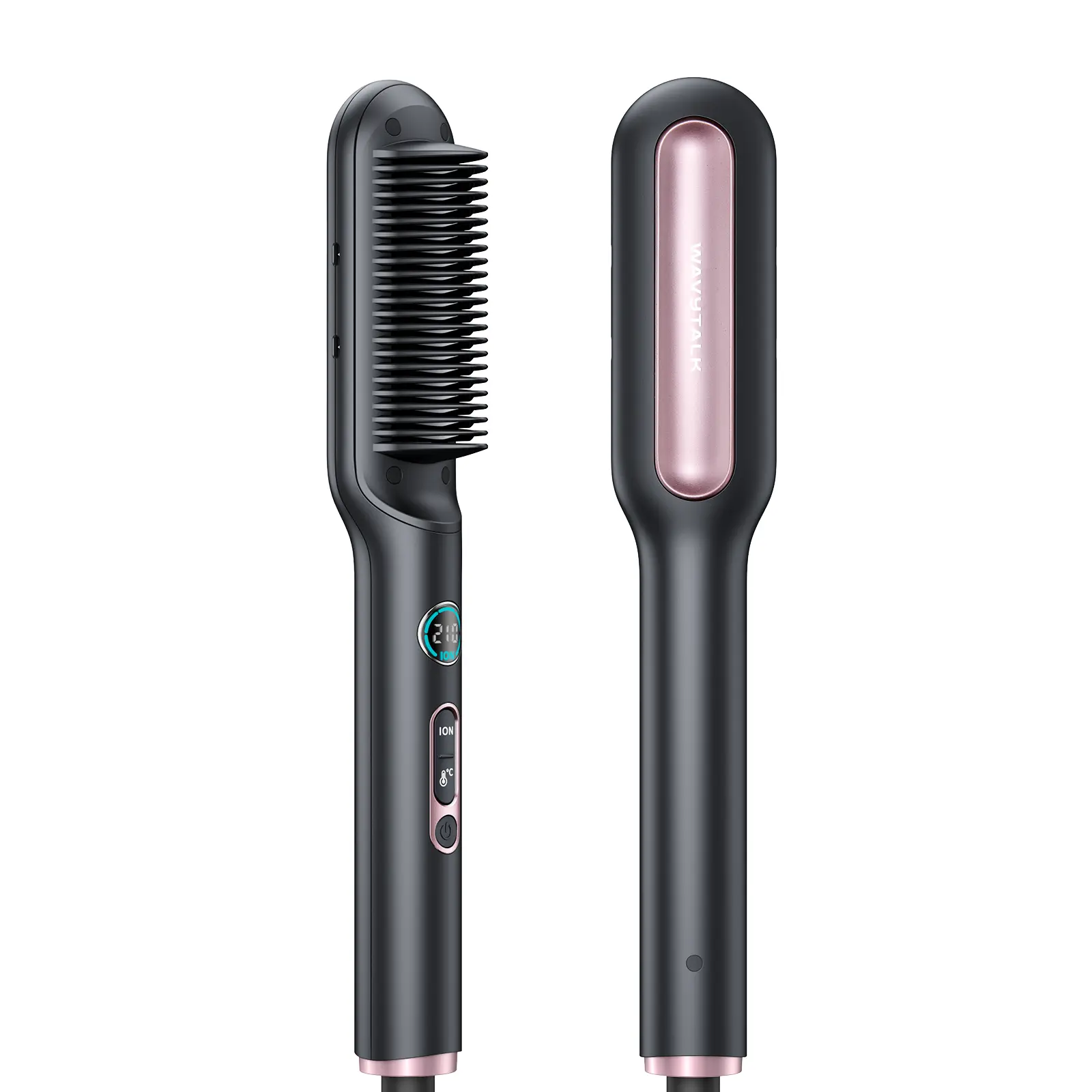 Wavytalk Sleek Sweep Ionic Hair Straightener Brush and Blown Away