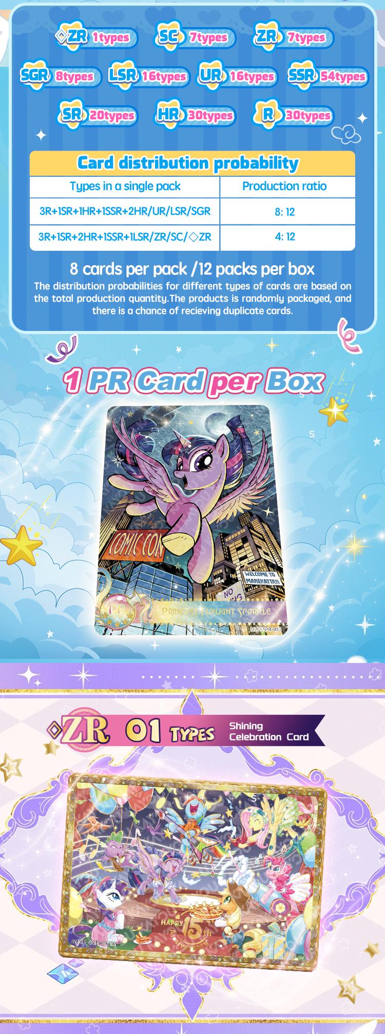 My Little Pony: Friendship Is Magic Eternal Moon Edition NA-002A Cartoon Non-Sports Trading Cards Collectible Box