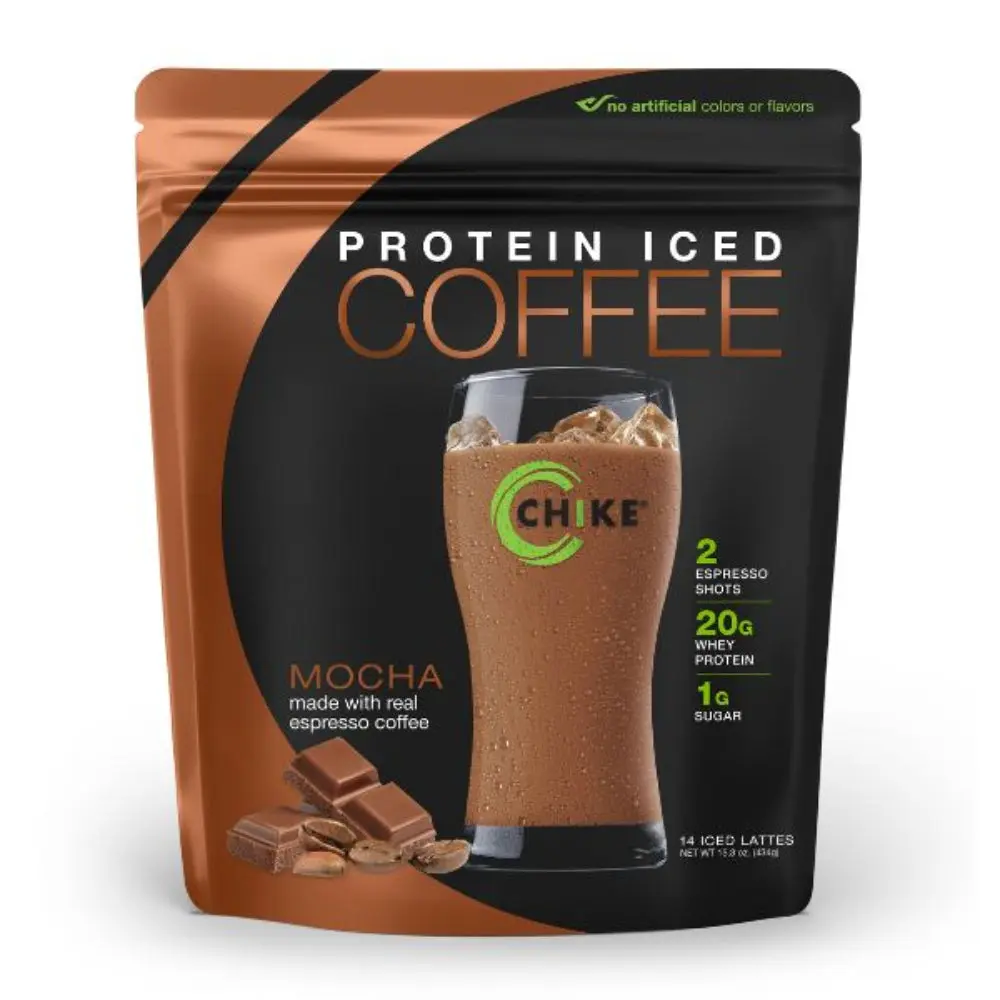 Chike High Protein Instant Iced Coffee - 20g Whey Protein 2 Espresso Shots Low Sugar - 11 Flavors
