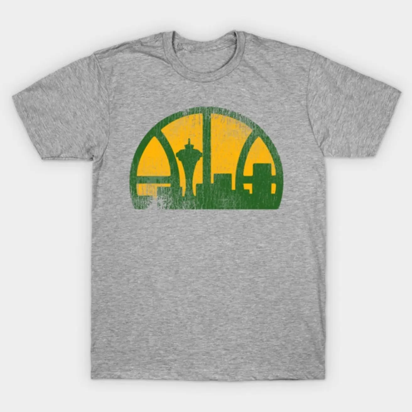 Seattle Supersonics Vintage Distressed Basketball T-Shirt TLE
