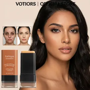 VOTIORS  Dual-Ended Foundation & Concealer Stick with Built-In Brush, Smooth Lightweight Formula for Everyday Use