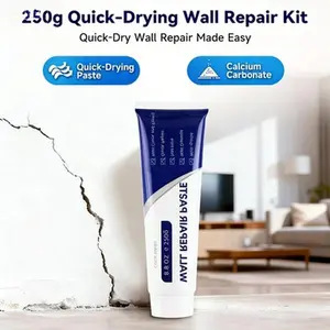 White wall repair paste for home use, latex paint putty powder, anti-mildew, crack and nail hole repair putty.