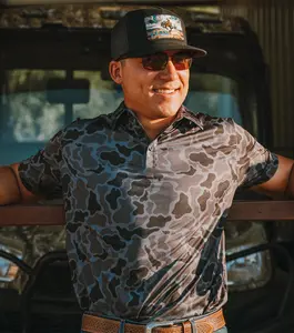 Master Golf Hot Trend 2026 Vexl - Polo - Black Retro Camo