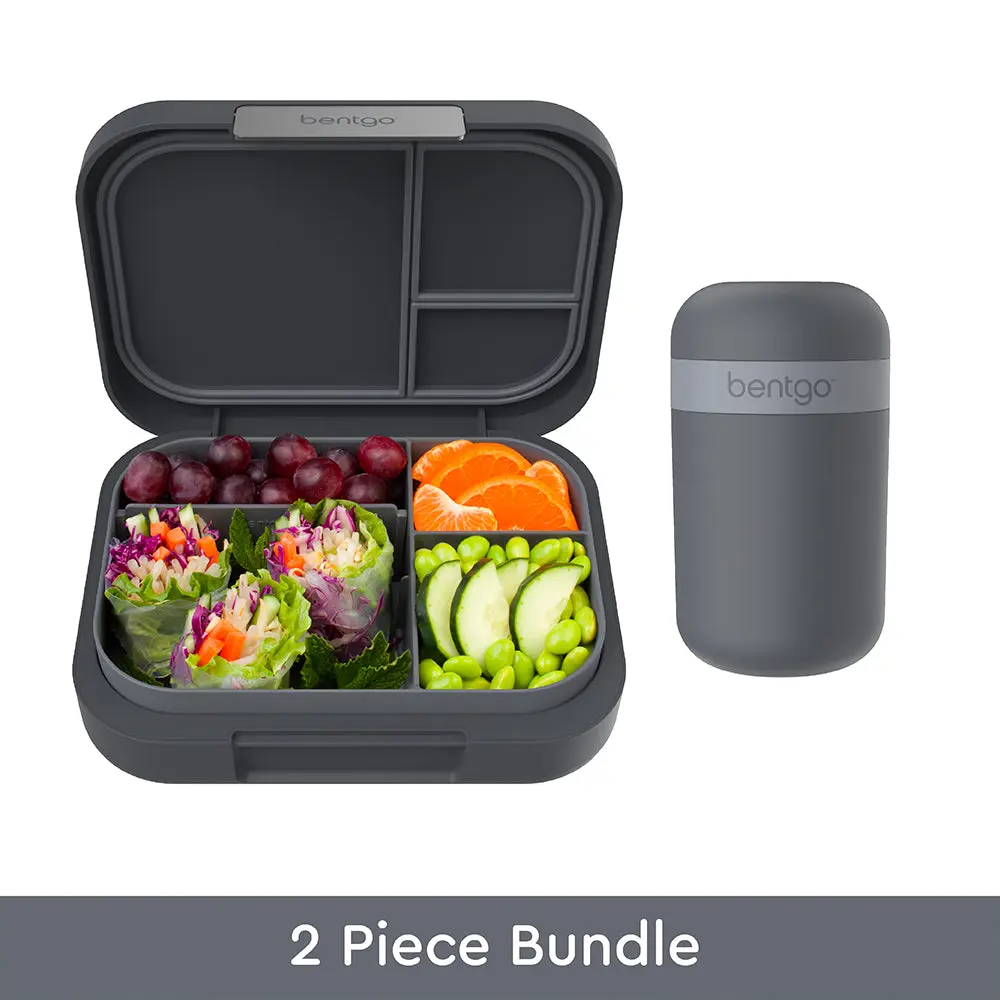 Bentgo Modern Lunch Box & Snack Cup Bundle - Portable Meal Prep Container for Easy Use
