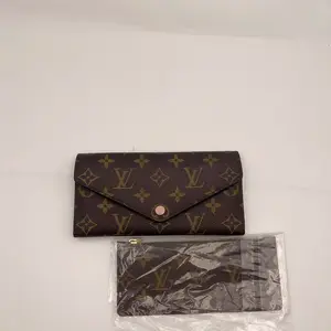 Pre-owned Louis Vuitton Monogram Canvas Long Wallet pink hz60979
