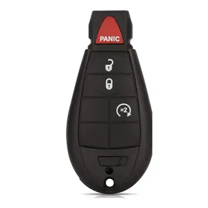4 Buttones Remote Key Shell Case Fobik for Dodge Ram 2013 - 2018 FCC ID: GQ4-53T IC: 1470A-34T PN: 56046953AG No Electronics, Battery, or Circuit Board is Included