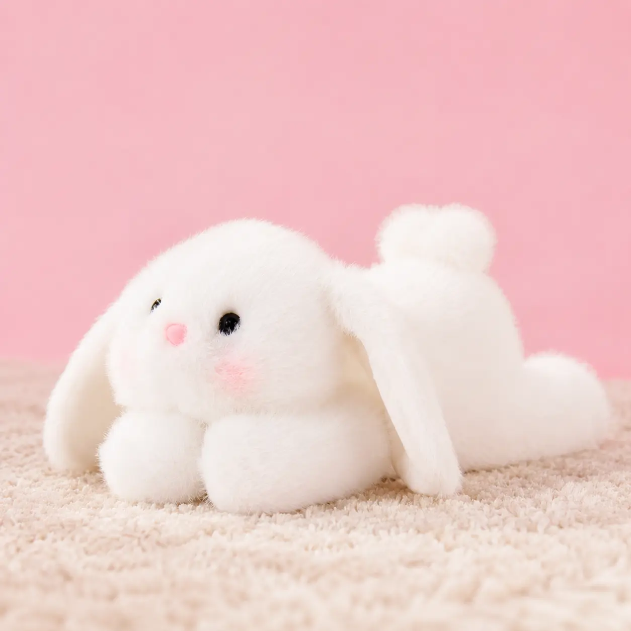 MINISO Cute Plush Bunny Toy for Kids, Soft Stuffed Animal Doll, Room Decor & Creative Gift Idea, Perfect Birthday Present for Girls, Soft Cuddly Gift, Back To School