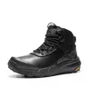 【Fall Deals】NORTIV 8 Men's Military Ankle Boots - VaporGuard Waterproof Leather Closed Round Toe Lace-Up Cuban Plain Tactical Footwear with EVA Midsole, Breathable Cloth, Shock Absorber for Outdoor Jungle Walking Shoes, Work, Rugged Daily Use,outdoorfun