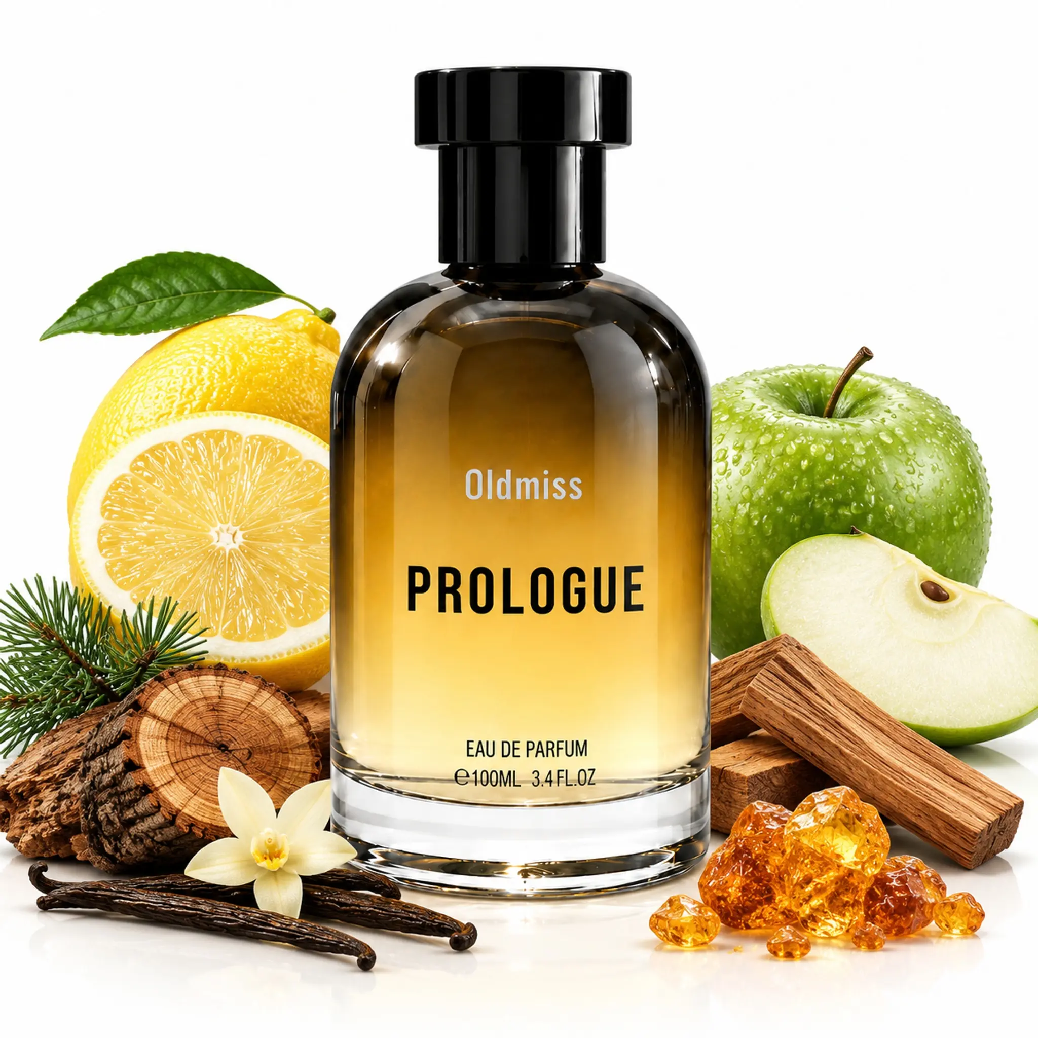 Oldmiss Woody Amber Fragrance EDP Perfume for Men, 3.4 Oz Long-Lasting Luxury Cologne, Men's Stuff Ideal for Daily Wear & Date Night, Perfect Gift for Boyfriend, Husband, Dad, Bother, Crush.