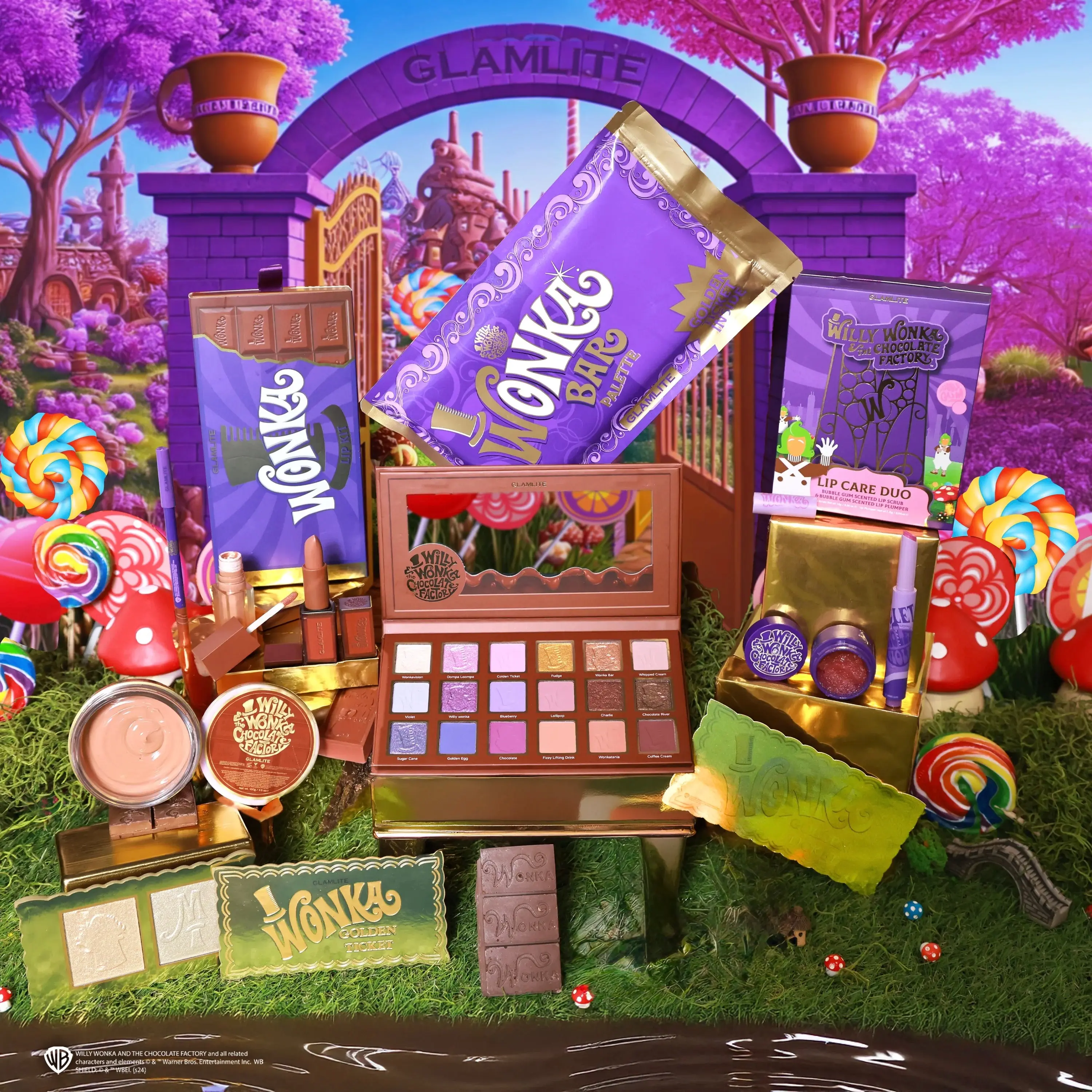 Willy Wonka x Glamlite Makeup Set