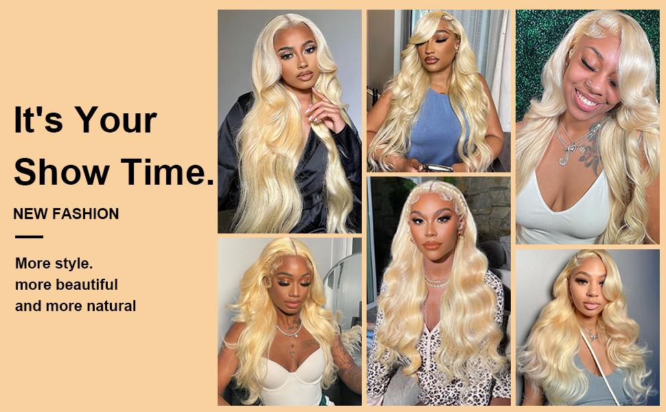 613 Bundles Blonde Bundles Human Hair  613 Body Wave bundles 100% Unprocessed glossy hair bundles 10A Grade Brazilian Virgin Human Hair Bundles 3 Bundle Human Hair hair extensions summervibes
