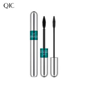 QIC 4D Dual Effect Waterproof Mascara, 2-in-1 Lengthening & Volumizing Cosmetic, Long-Lasting Normal Eyelash Makeup for Natural Look (Single Item)