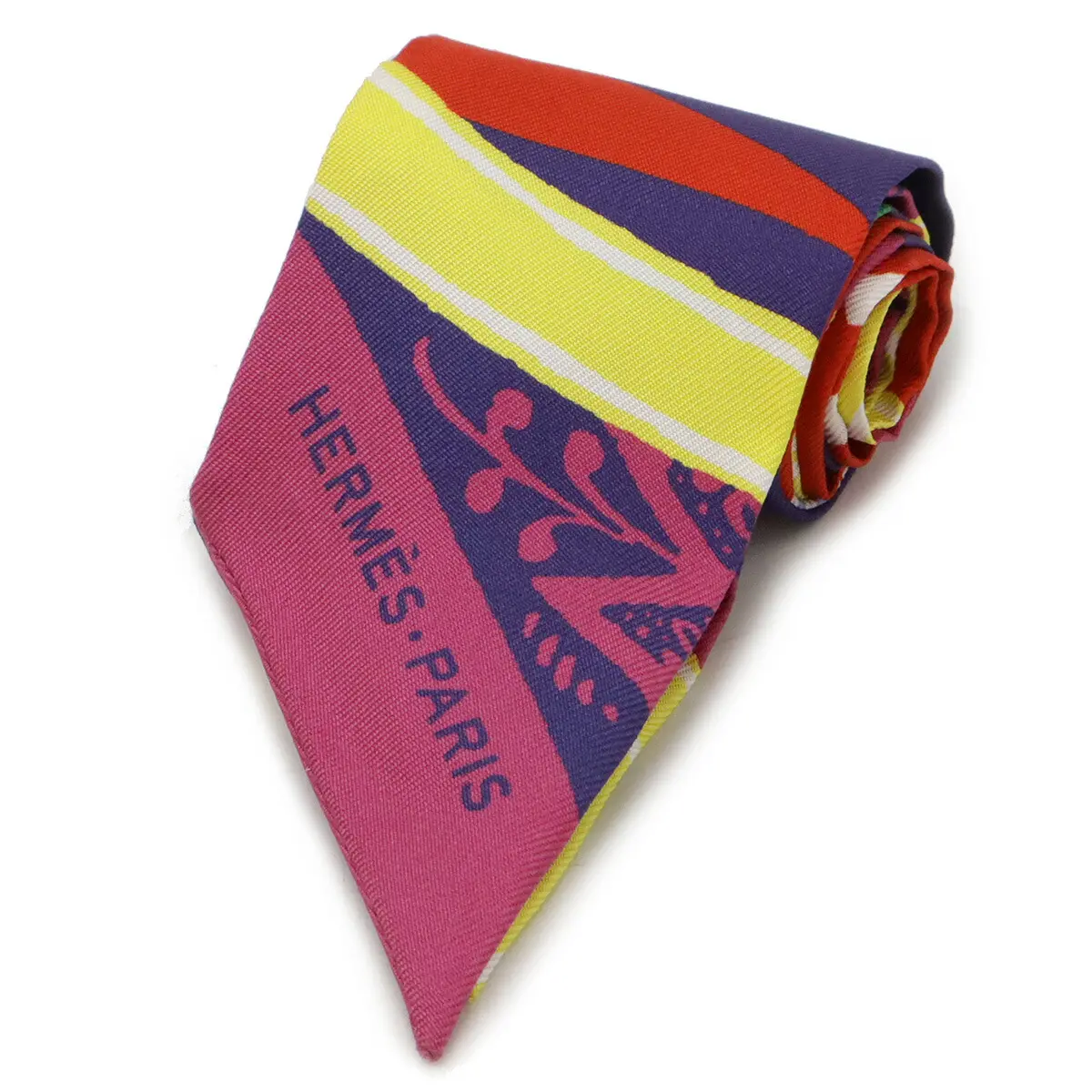 Pre-owned HERMÈS Silk Small Leather Goods Hermes Twilly Scarf