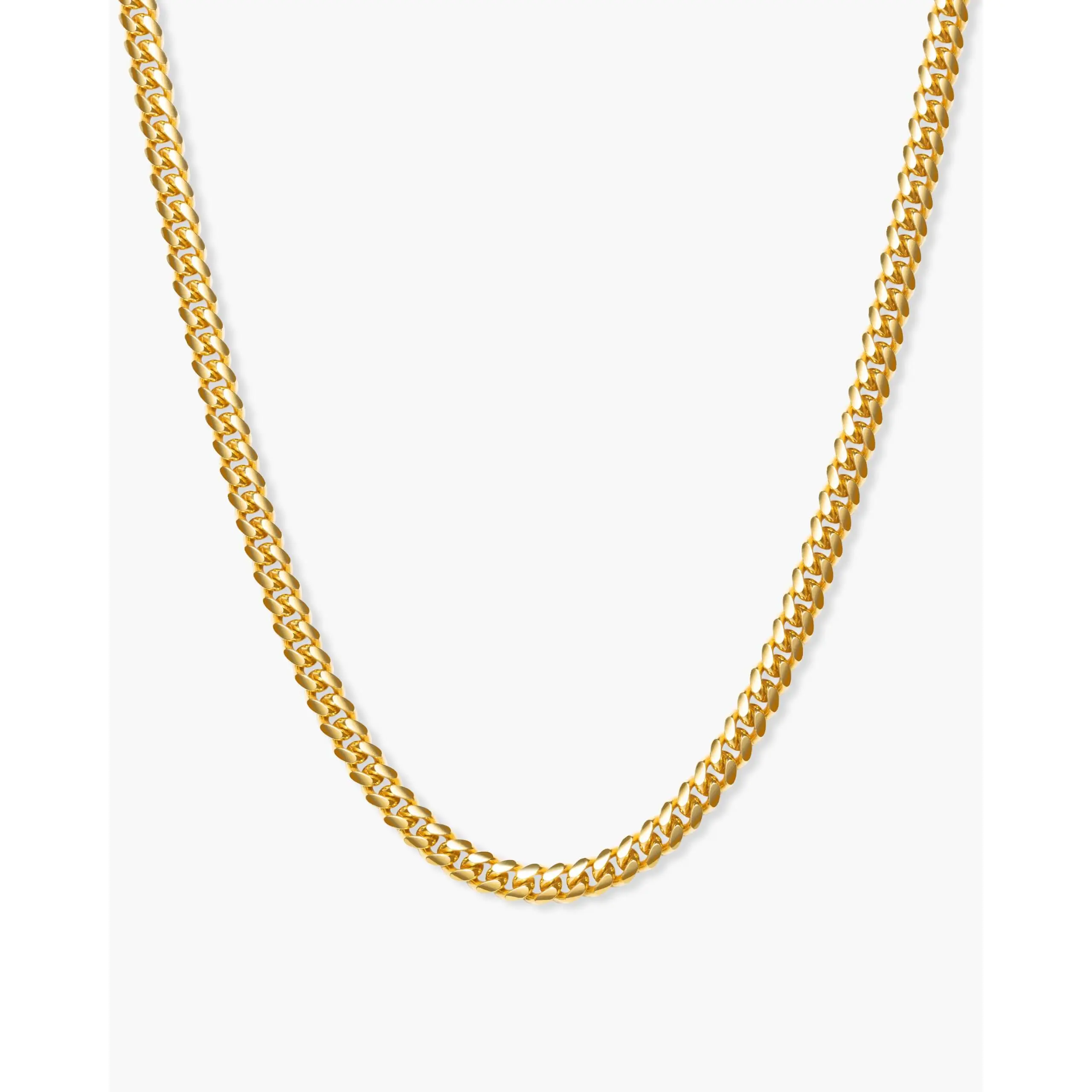 JAXXON Women's Cuban Link Chain 3mm - Gold - Waterproof - Box Clasp