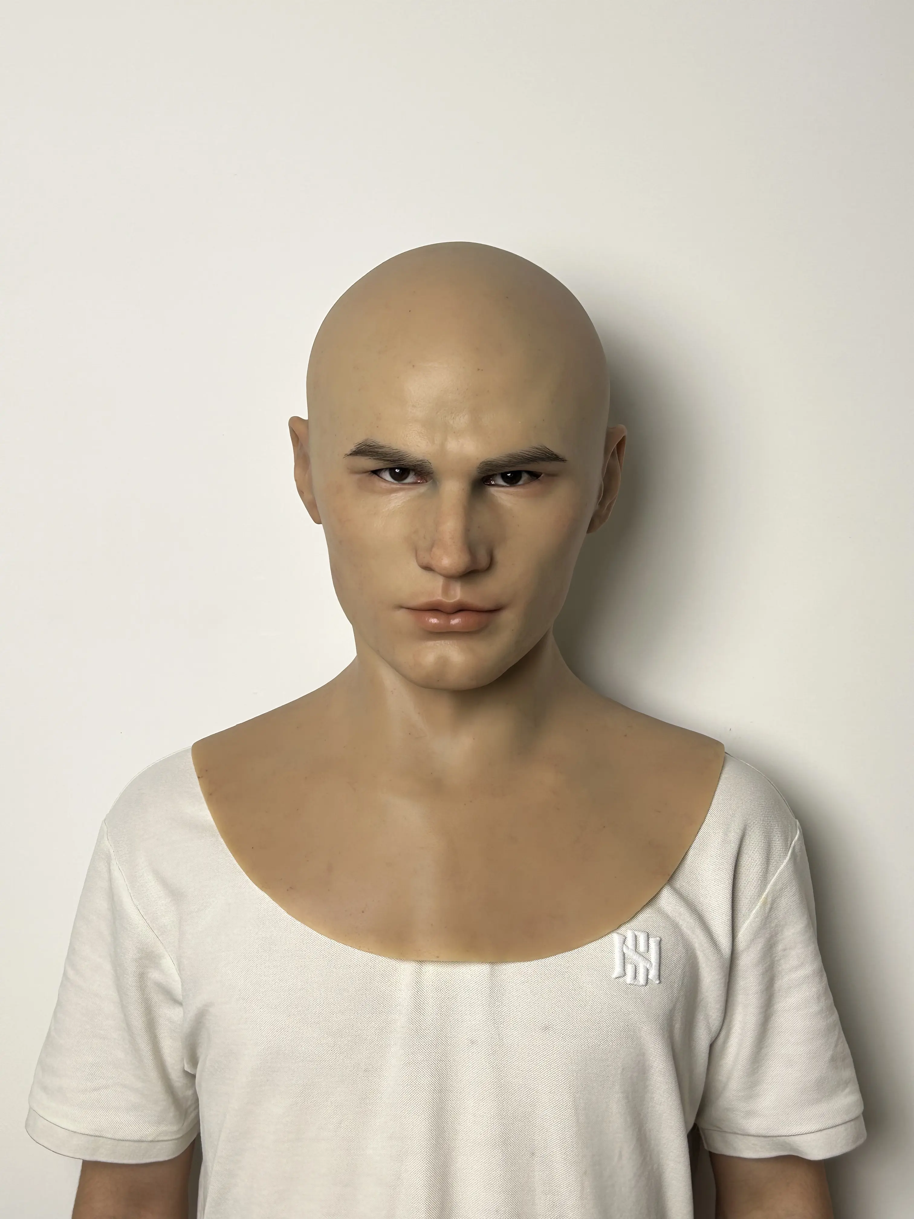 Realistic Halloween silicone face mask for pranks and mischief, stage performance, festival costume props