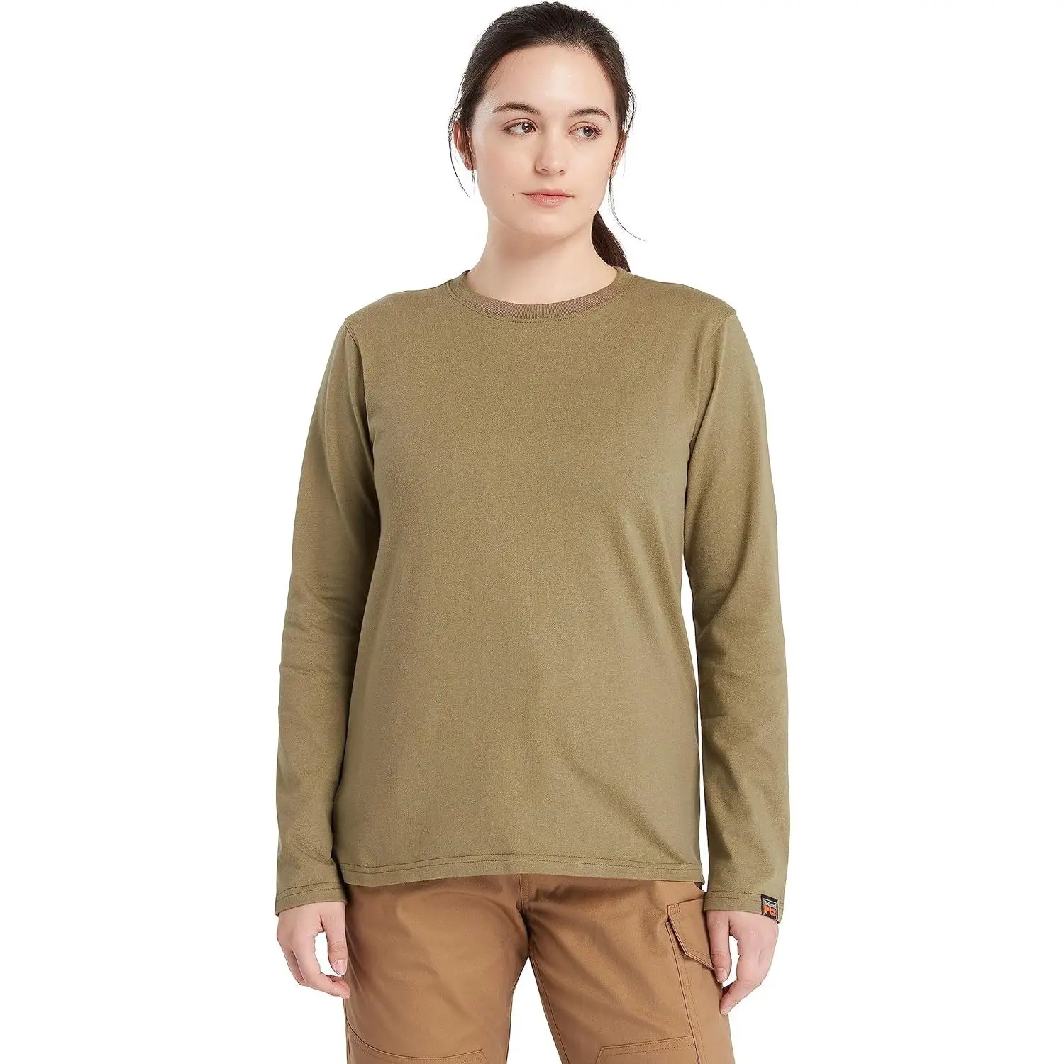Timberland PRO Women's Core Long Sleeve T-Shirt, Burnt Olive