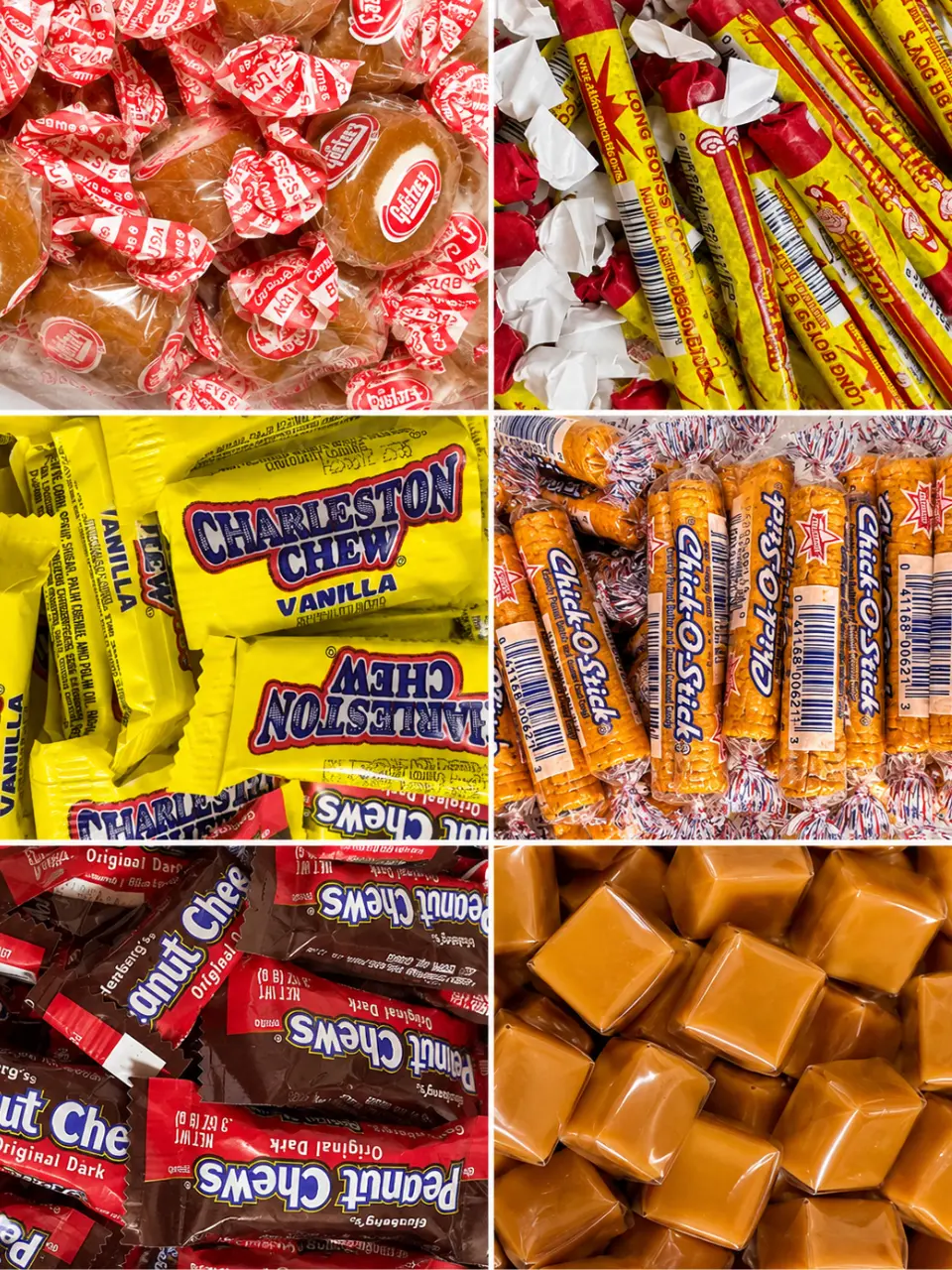 1 lb Bag Individually wrapped candy- CHOCOLATE, CARAMEL, COCONUT CANDY-1 LB cheap candy | Peanut Chews, Chick-O-Stick, Caramel, Charleston Chew, Coconut Candy | Bulk Sweet Gift, Peanut Butter, Coconut- ny snack pantry