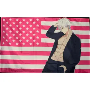 Tapestry Decor Gojo Satoru Pink Tapestry/Flag,unique gift Decor y2k room decor