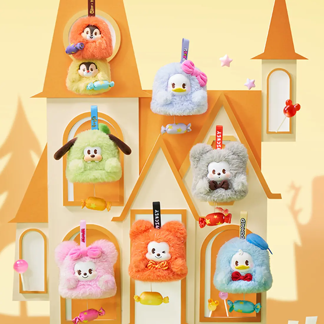 Disney Mickey & Friends Colorful Candy Series Vinyl Plush Blind Box Keychain - Boxed Collectible Toys and Plushies for Sweet Surprise Gifting