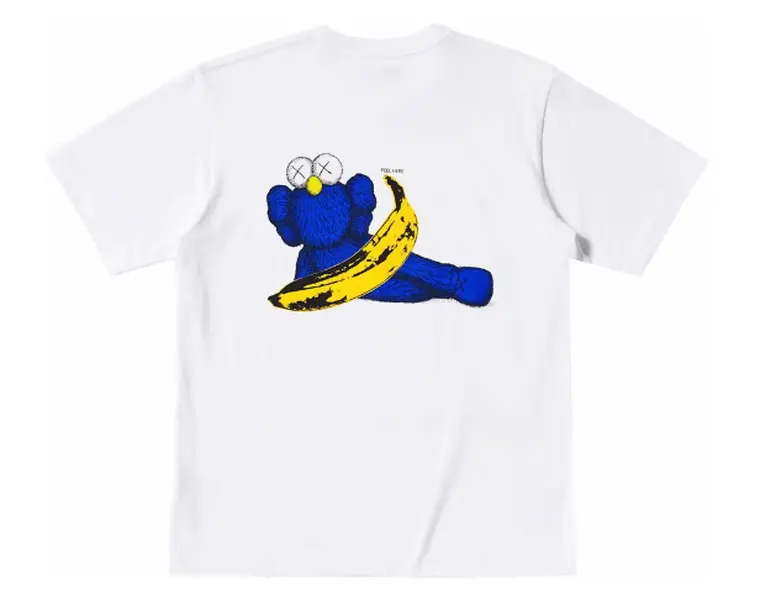Kaws x Uniqlo Warhol BFF Bananna Tee - S, M, L