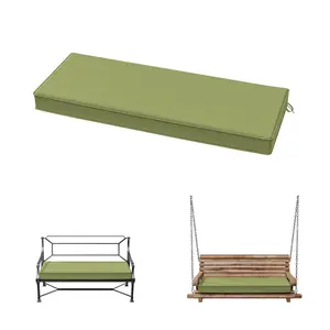 Outdoor Park Bench Cushion Waterproof UV Resistant Thick Foam Seat Pad for Garden Porch Public Seating Comfortable Non Slip Bottom