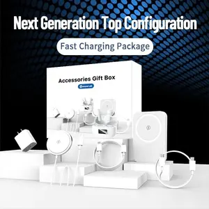 Charging Kit 6-in-1 ArtCyber: Wireless Charger, Magnetic Power Bank, Fast Charge, Adapter & Audio Support, Type-C to Fast Charging Cable, Compact & Portable.