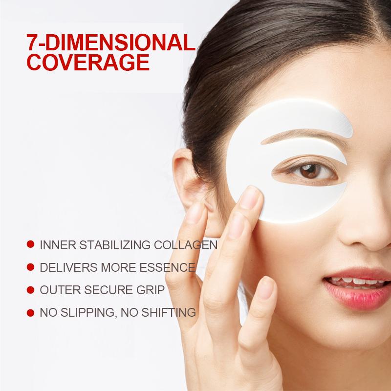 Deep Collagen Hydrogel Eye patches (4 Pairs), Firming & Moisture Facial Mask, Affordable Glass Glow Skincare Mask, Korean Skincare, Anti-aging, Drooping Eyelid, Puffiness, DEPUFFS UNDER-EYE BAGS. Hydrating
