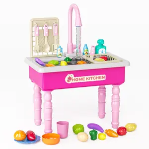 UPGRADED Color Changing Dish Sink Toy for Kids | Auto Water Cycle Kitchen Pretend Play