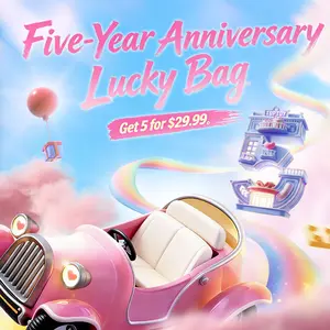 【TOPTOY】Five-Year Anniversary Lucky Bag（Wave 2）, 5pcs Mystery Bag, Mega Value Pack, Birthday & Holiday Gift Pack