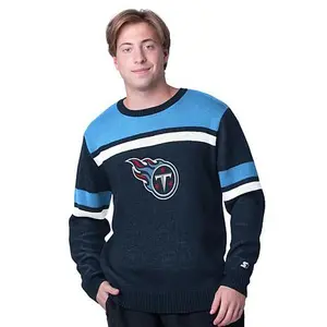 Football Fan Shop Officially Licensed NFL Starter by Carl Banks L/S Sweater - Titans