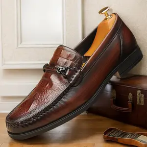 Genuine leather cowhide men's large size high-end light luxury business casual leather shoes, formal shoes for wedding business party banquet office58378