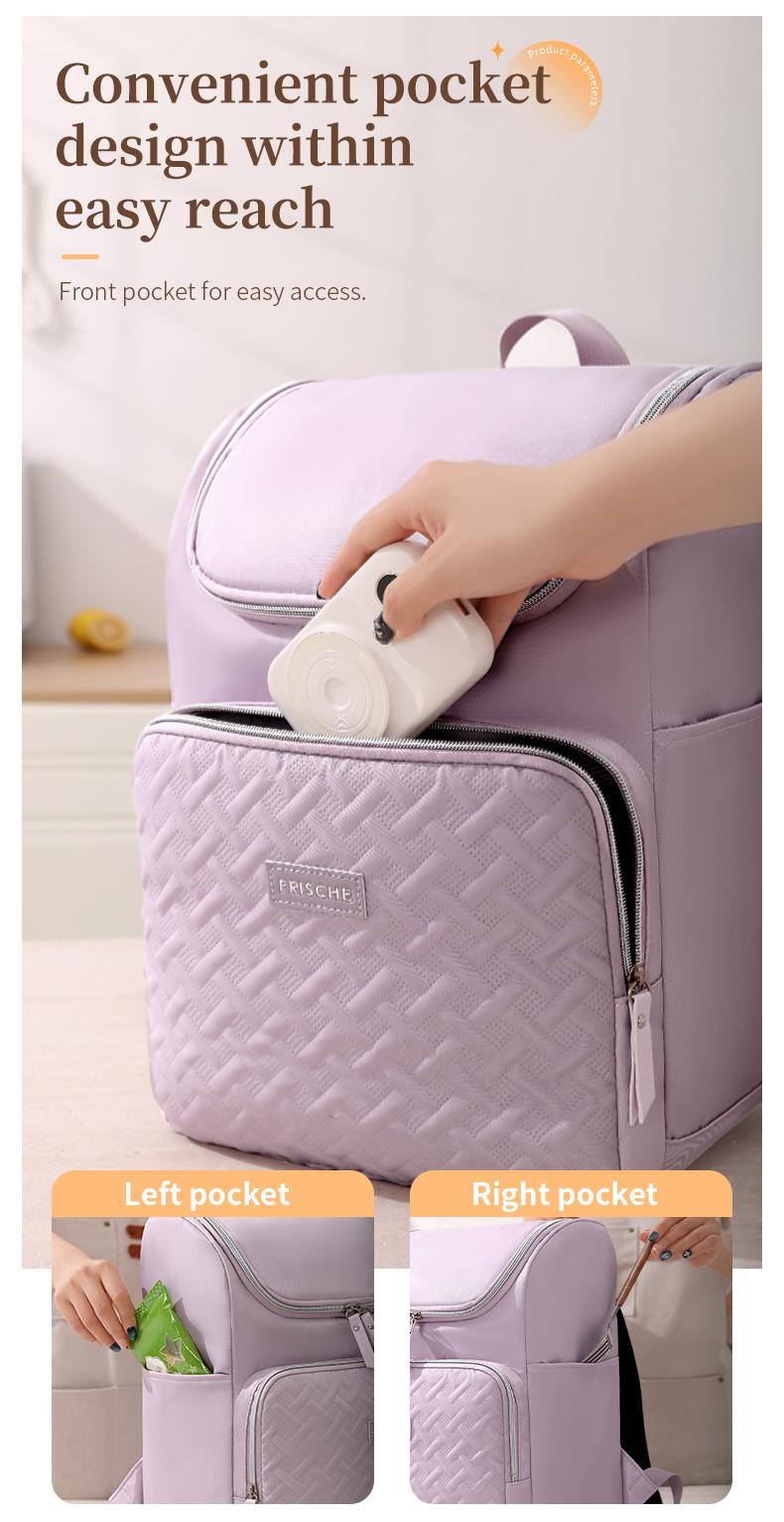 17L Large Capacity Picnic Backpack，Women's Insulated Lunch Backpack，Men's Waterproof Hiking Backpack Cooler Soft Cooler Bag for Picnic Camping