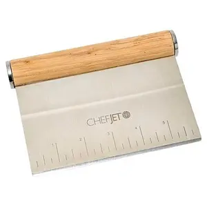 Chef Jet Jet Tila Olive Wood Chop & Mash Bench Scraper