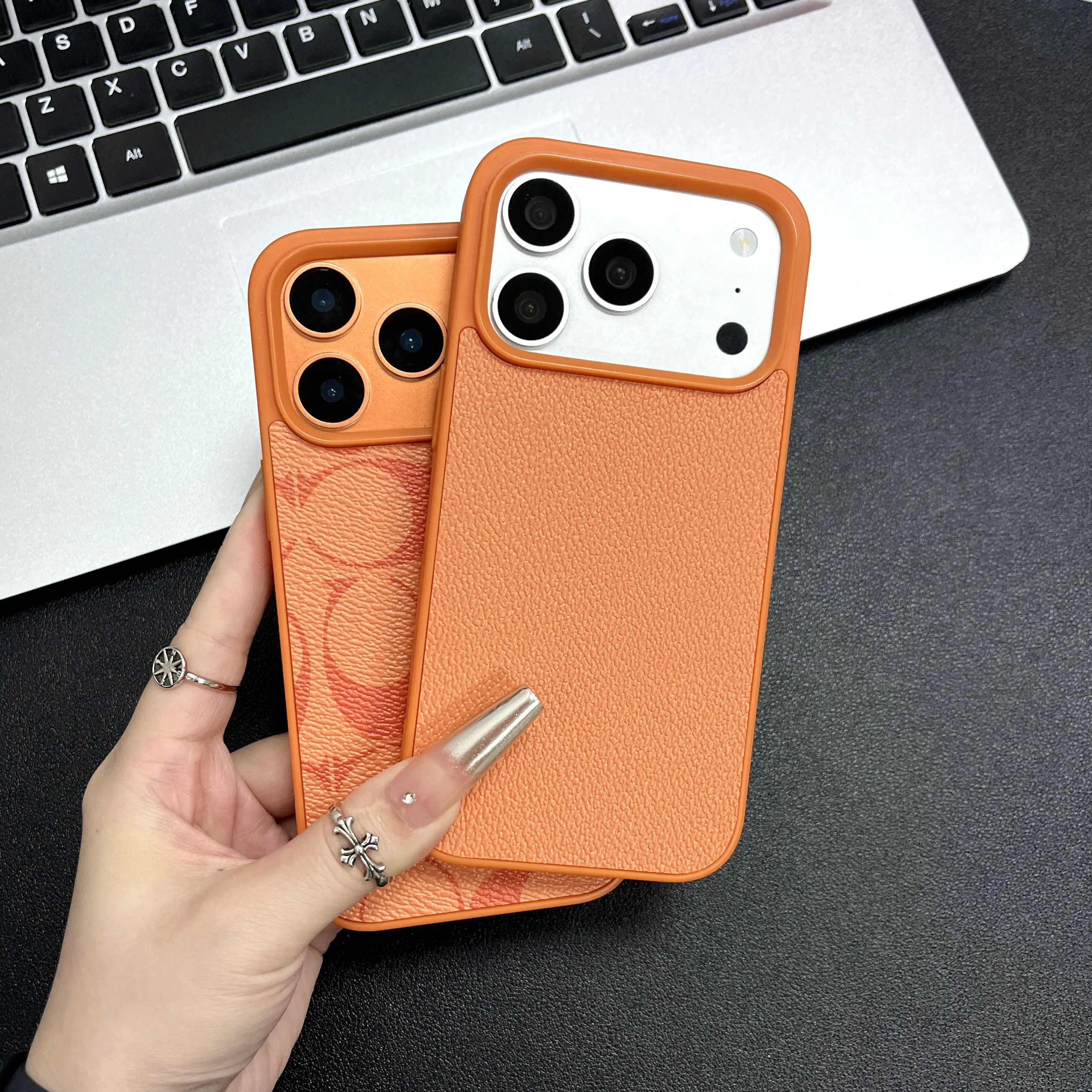Compatible with iPhone 17, iPhone 17 Pro, and iPhone 17 Pro Max; premium leather-textured phone case; unisex leather phone case; shock-resistant phone case; the perfect gift