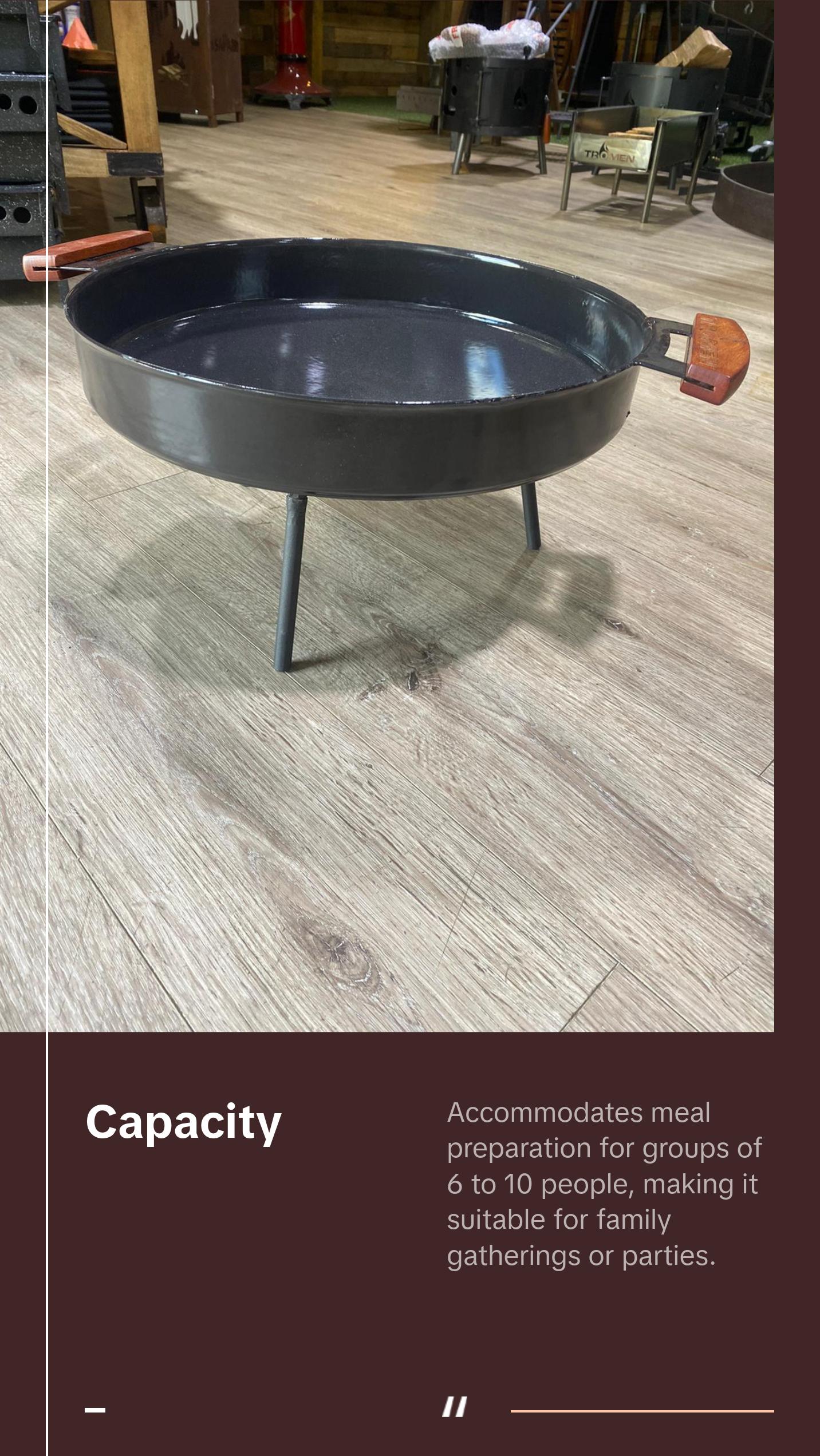 Tromen Argentine Enameled Cooking Disk 16.5" x 4"- Your Outdoor Culinary Masterpiece Grill Sturdy