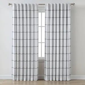 1pc 50"x108" Blackout Window Curtain Panel Gray - Threshold 1pc 50"x108" Blackout Window Curtain Panel Gray - Threshold