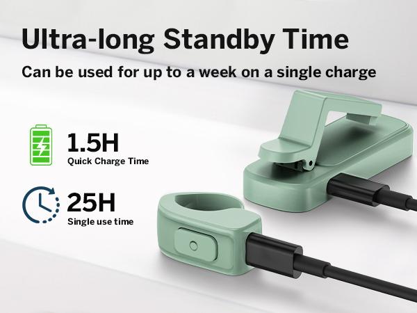 Ring Remote Page Turner for Kindle eReaders with Storage Bag, Wireless Camera Camcorder Shutter Clicker for iPad iPhone Tablets, Perfect Gift for Kindlelovers