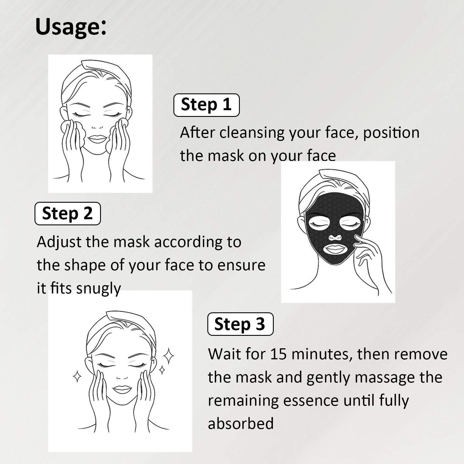 VGO Essence Moisturizing Mask Hydration Repair Collagen-A Facial Skincare Facial Mask Moisturizer Smooth Collagen Mask-A