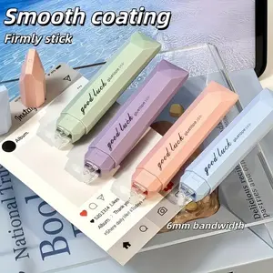 NOLUCK 4-Pack Double Sided Tape Pens, 0.24in x 236in Transparent Adhesive Roller, Acid-Free & Repositionable for Scrapbooking, Gift Wrapping, Photo Mounting, DIY Crafts