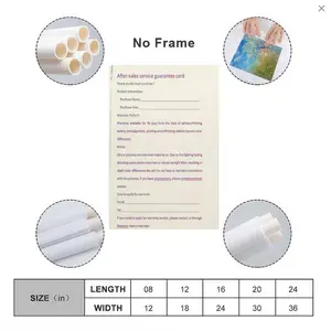 Poster Warranty Card - Frameless Canvas Painting, suitable for home living room, bedroom, office, school.