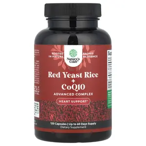 Nature's Craft Red Yeast Rice + CoQ10, 120 Capsules