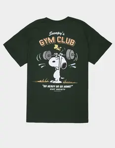 RIOT SOCIETY x Peanuts Snoopy's Gym Club Mens Tee