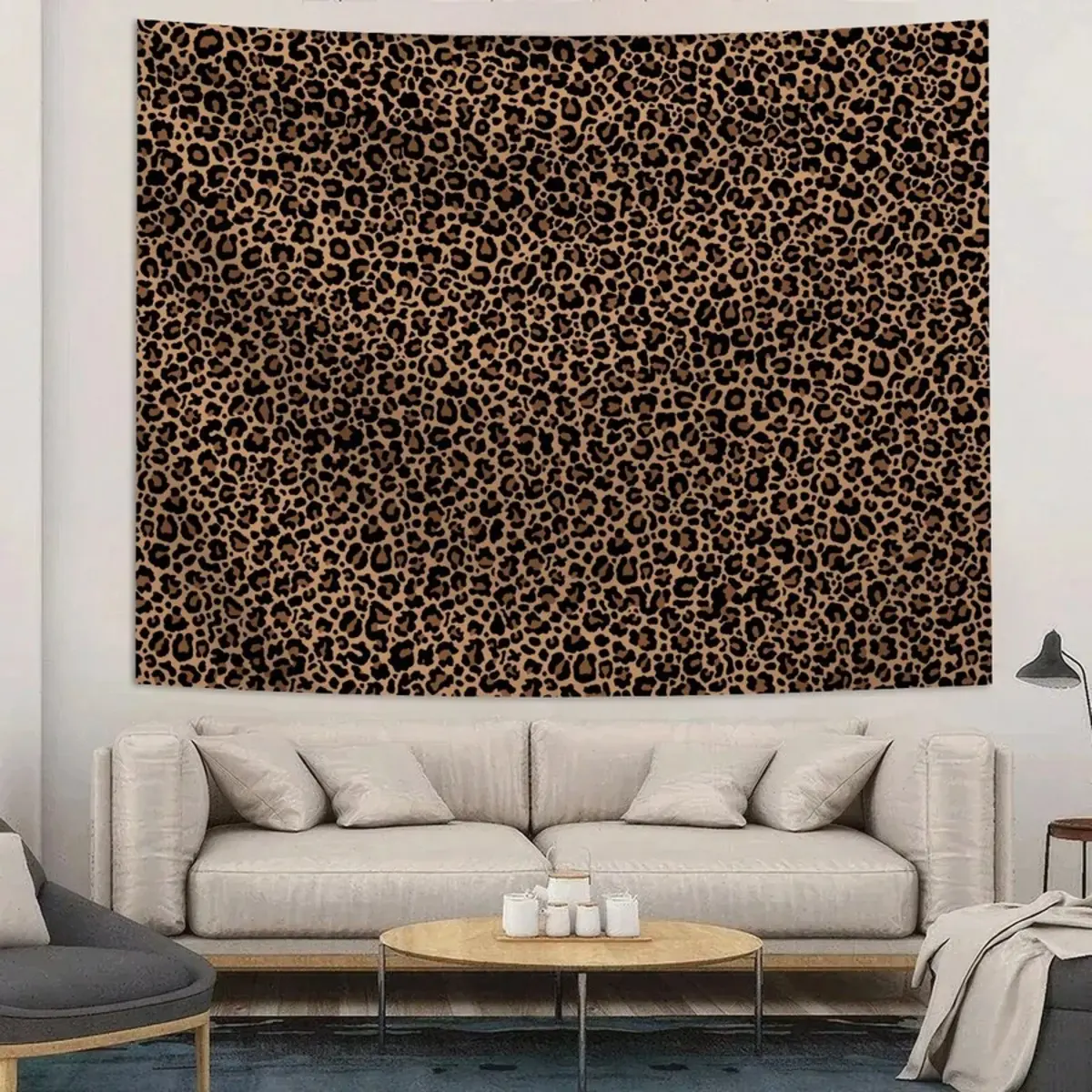 Leopard Print Decorative Wall Hanging Tapestry, Lightweight Dopamine Art Photo Backdrop Prop, Animal-Themed Home Inspo Bedroom Wall Decoration for Living Room, College Dorm TikTok Shop Back to School, Bedroom Wall Decor, Room Decor
