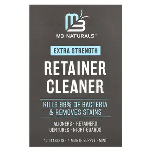 M3 Retainer Cleaner, Mint, 120 Tablets