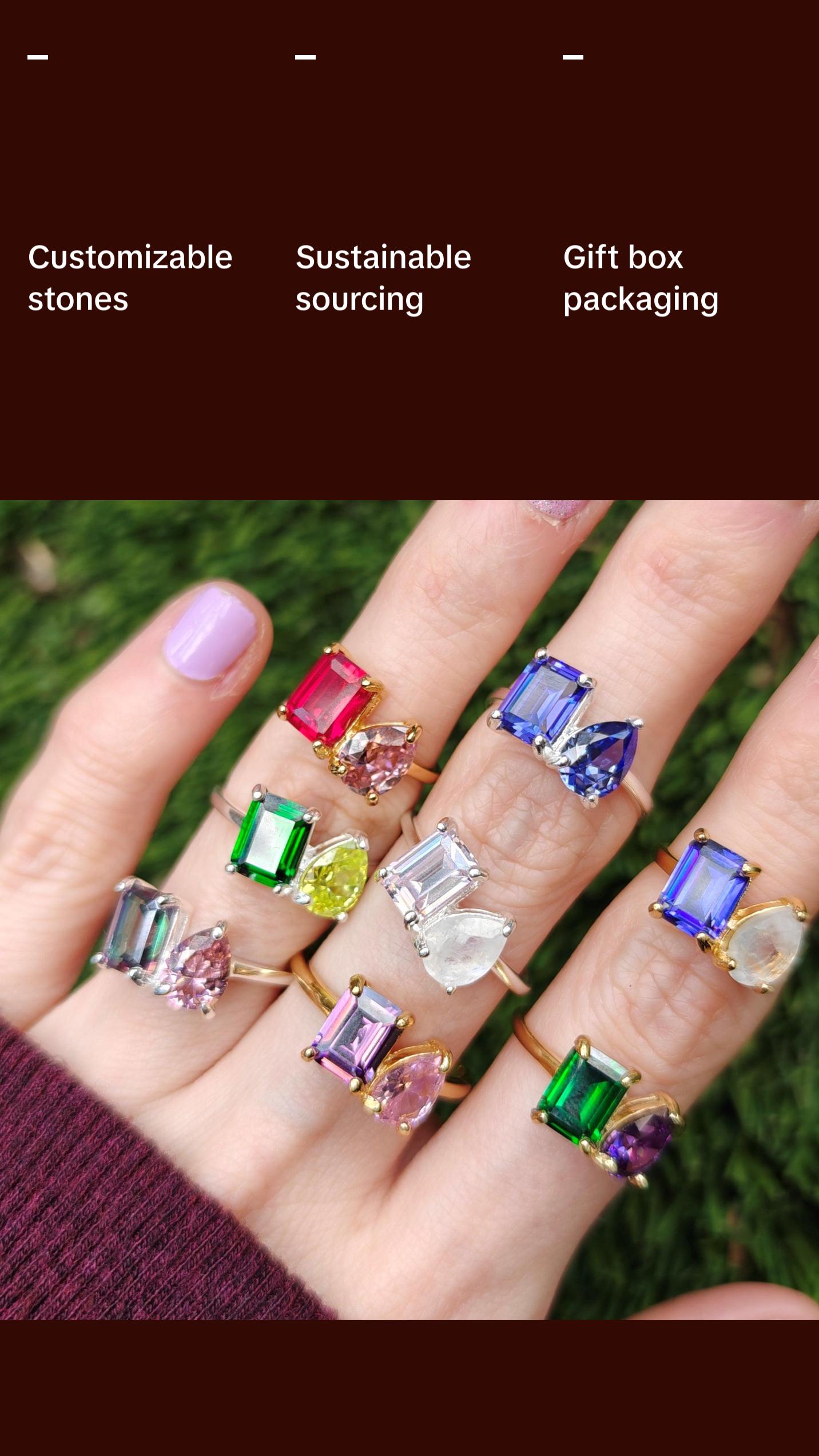 The Aurora - Custom Toi et Moi Ring - JSL