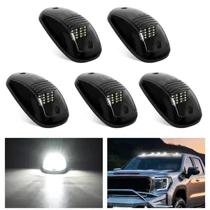 Nilight 5PCS 16LED White Cab Roof Marker Light Car Accessories Autos