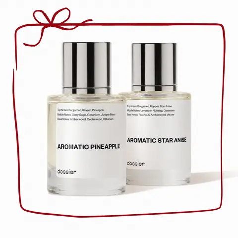 For Him, Valentine's Day Gift, Dossier, Men Perfume Bundle, 2x50ml, Eau de Parfum, Aromatic Pineapple, Aromatic Star Anise